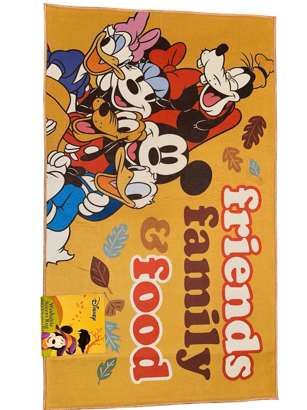 Disney Yellow "Friends & Family" Character accent rug